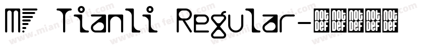 MF Tianli Regular字体转换